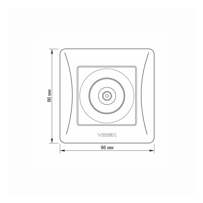 TV OUTLET VF-BNSK1TVME-BG BINERA VIDEX - GRAPHITE