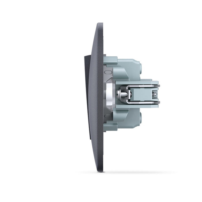 SINGLE POLE SWITCH VF-BNSW1-BG 10A BINERA VIDEX - GRAPHITE