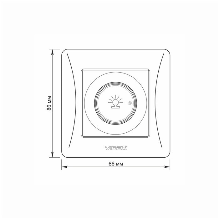 DIMMER 600W VF-BNDM600-W BINERA VIDEX - WHITE