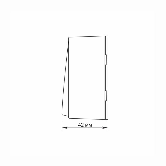 SINGLE POLE SWITCH 10A FOR OPEN MOUNTING VF-BNS11-BG BINERA VIDEX - GRAPHITE