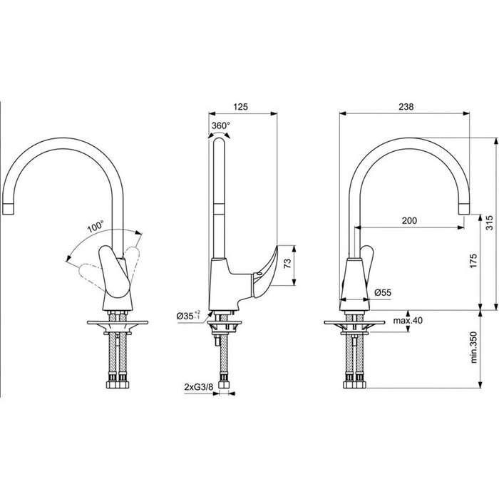 VIDIMA ORION KITCHEN MIXER