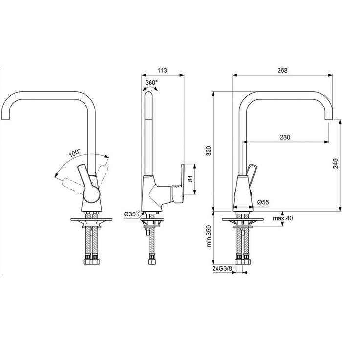 VIDIMA CALISTA KITCHEN MIXER