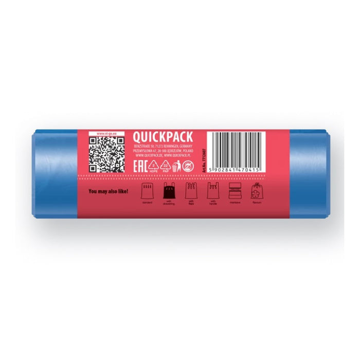 GARBAGE BAGS BLUE 60L WITH LINK HD 10 PCS. STANDARD VIGO
