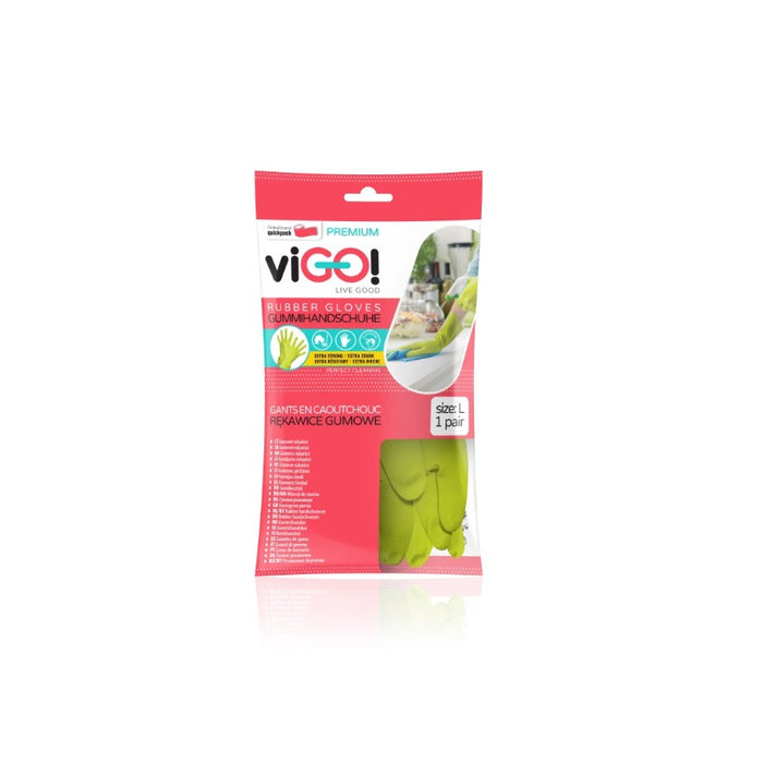 RUBBER HOUSEHOLD GLOVES L PREMIUM VIGO