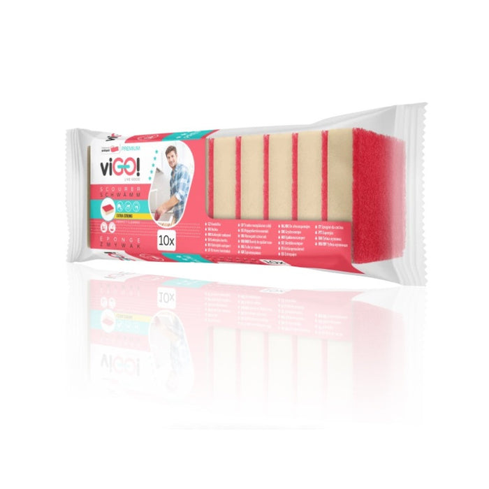 SPONGE FOR CLEANING DISHES 10 PCS. PREMIUM VIGO