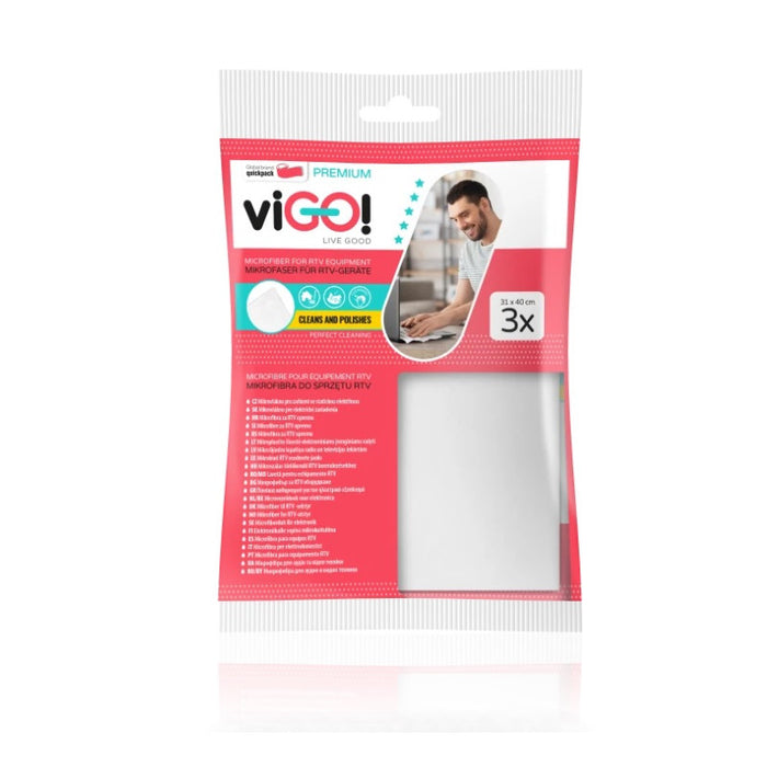 MICROFIBER DUST-FREE CLOTH 3PCS PREMIUM VIGO