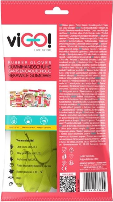 HOUSEHOLD RUBBER GLOVES M PREMIUM VIGO