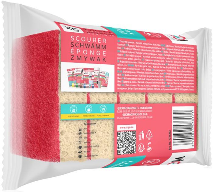 SPONGE FOR DISHES 5 PCS. PREMIUM VIGO
