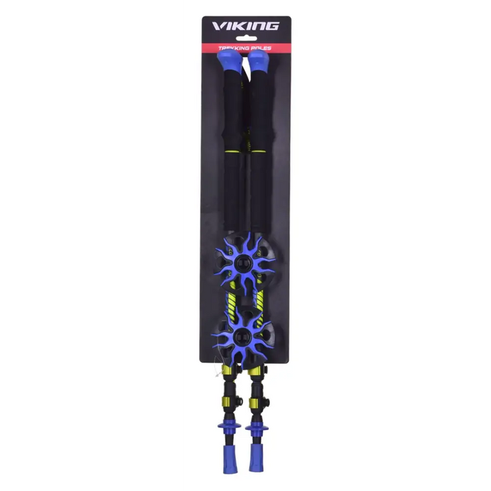 VIKING CARBO LITE TREKKING POLES BLACK/LIME - Poles for Nordic Walking and trekkingSIA-KNT<<<Sport