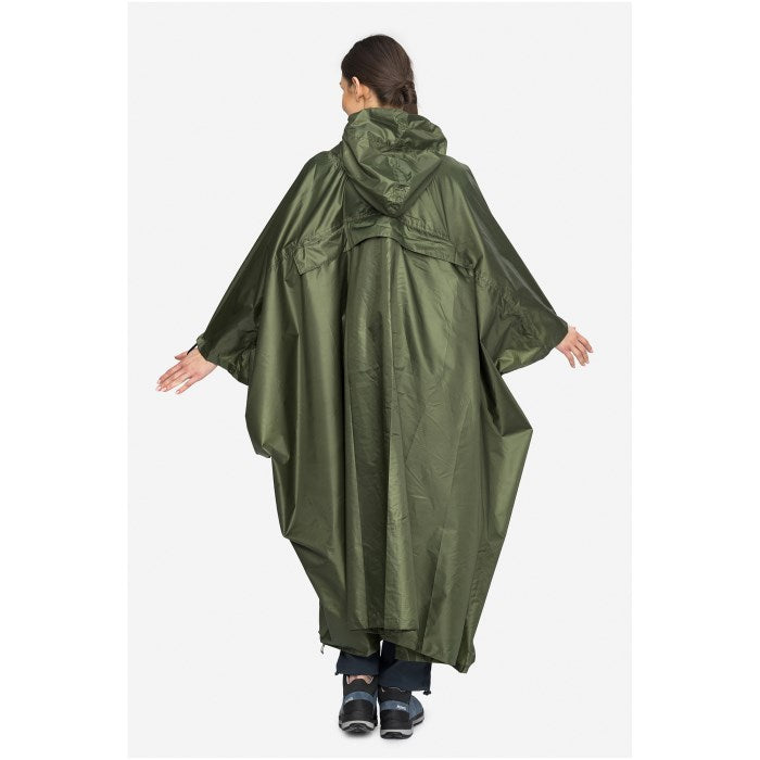 VIKING Vesper Adult Rain Poncho  Green Backpack (Plain)