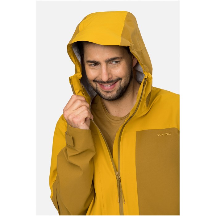 VIKING Numani Man men's jacket, brown and yellow, size L