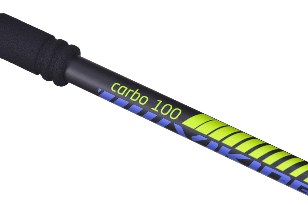 VIKING CARBO LITE TREKKING POLES BLACK/LIME