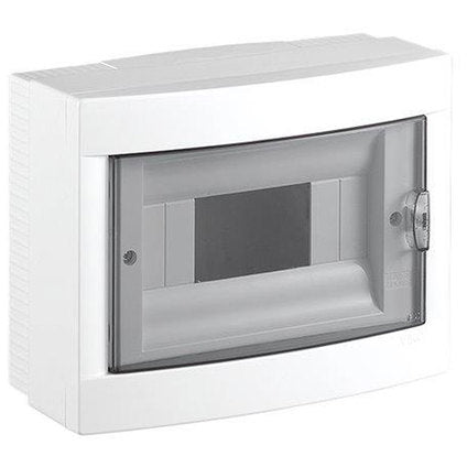 APARTMENT PANEL, SURFACE MOUNTING, 8 MODULES, VIKO BY PANASONIC, WITH TRANSPARENT DOOR