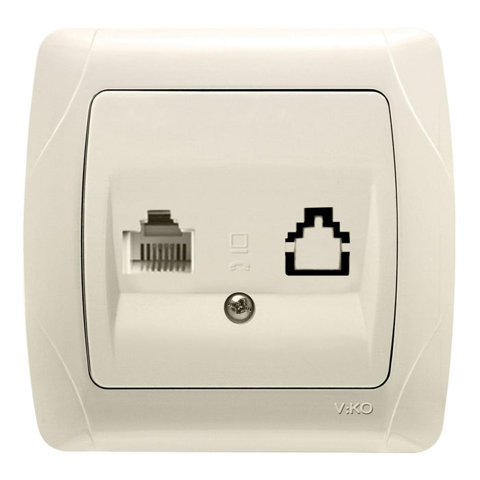 PHONE SOCKET RJ11 CREAM CARMEN