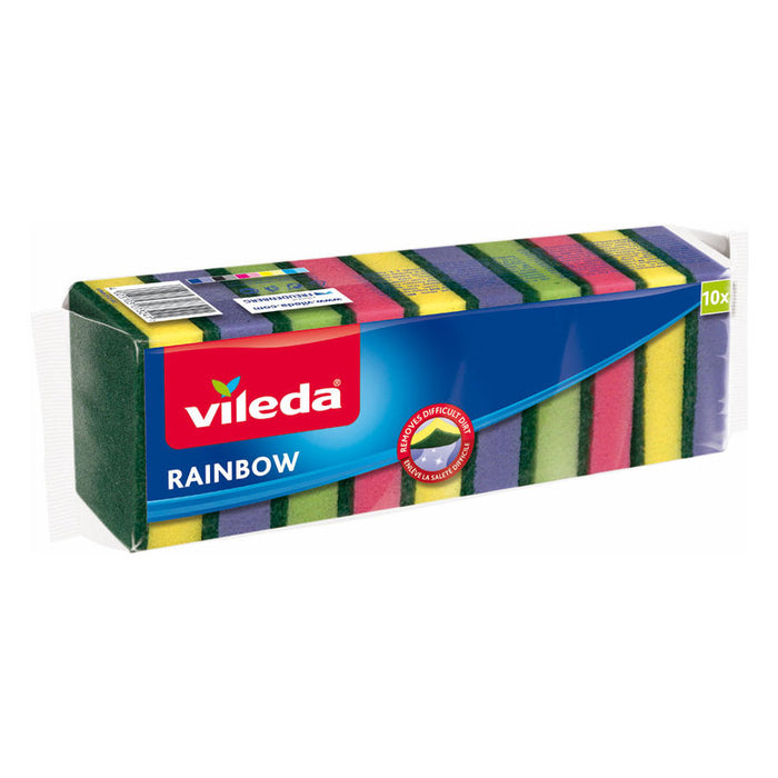 KITCHEN SPONGE 10 PCS RAINBOW VILEDA