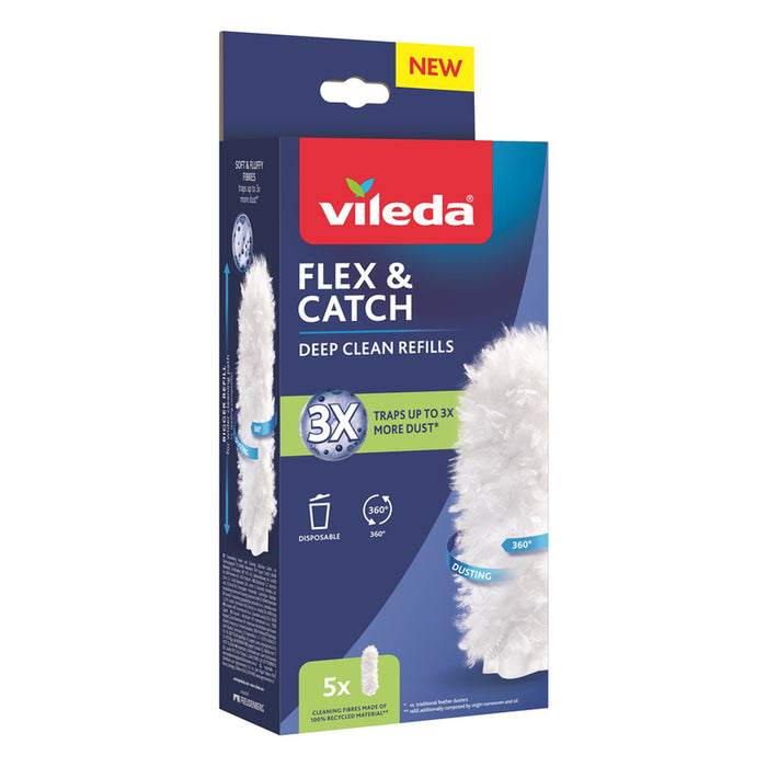 SPARE CLOTHES FOR DUST CLEANING BRUSH 5 PCS VILEDA FLEX AND CATCH