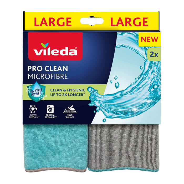 MICROFIBER CLOTH 2 PCS PRO CLEAN VILEDA