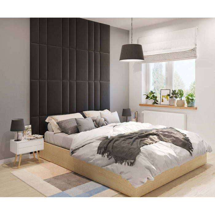 UPHOLSTERED PANEL VILO REGULAR 1 GRAPHITE 30X60 CM.