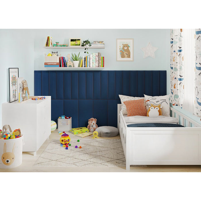 UPHOLSTERED PANEL VILO REGULAR 1 NAVY BLUE 30X60 CM.
