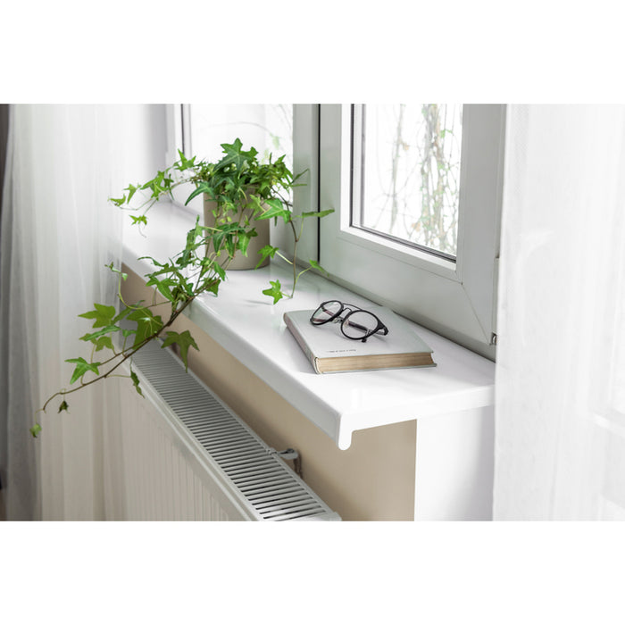 PVC WINDOW SINGLE FOR INTERIOR INSTALLATION VILO WHITE 15X300 CM.