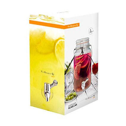 GLASS DISPENSER FOR LIQUIDS 4L FAUCET VIN BOUQUET