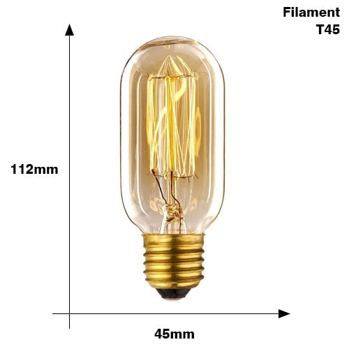 Vintage bulb Edison E27, 40W, 220V