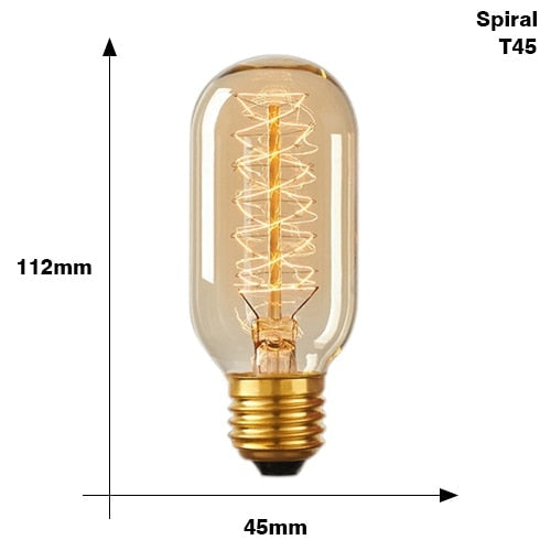 Vintage bulb Edison E27, 40W, 220V