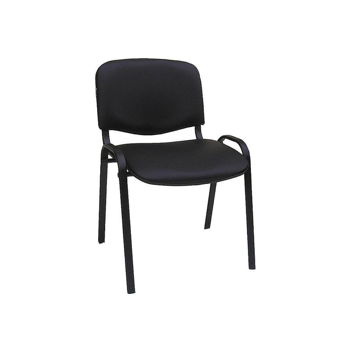 Visitor’s chair Iso Black eco-leather black - Офис столове<<<За офиса<<<ZoraSite