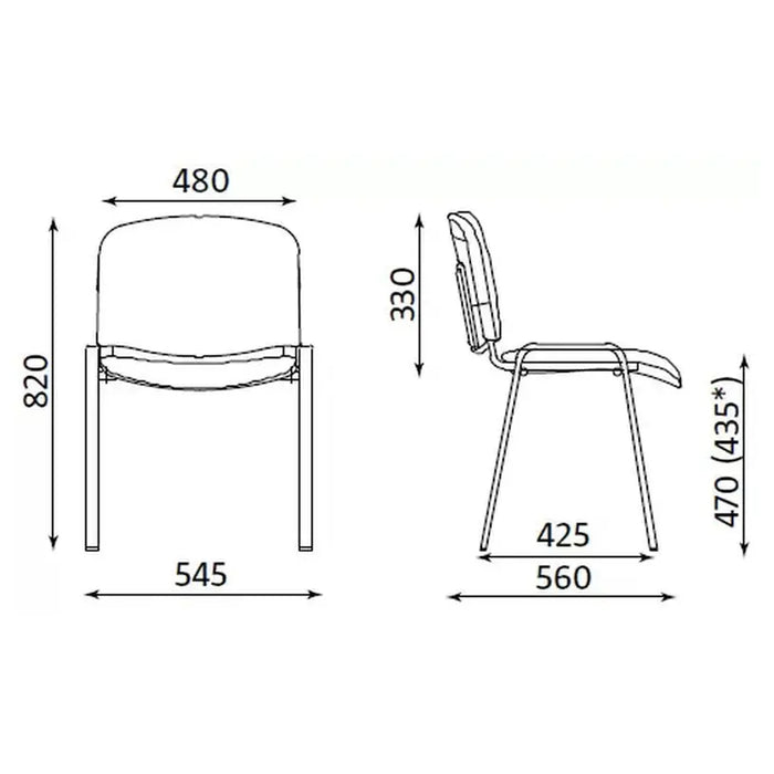 VISITOR’S CHAIR ISO C-11 - BLACK - Офис столове<<<Мебели и обков<<<Мебели и интериор<<<Praktiker
