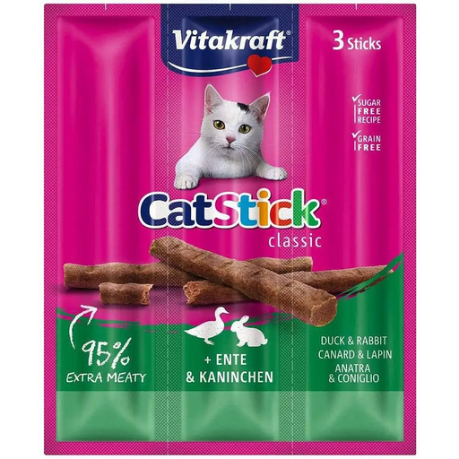 VITAKRAFT CatStick Classic Duck and rabbit - cat treats - 18g - DelicaciesDLK-PRZ<<<For the catDLK<<<ActionPL