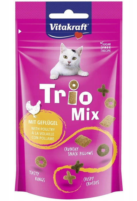 VITAKRAFT Trio Mix Poultry - cat treats - 60g