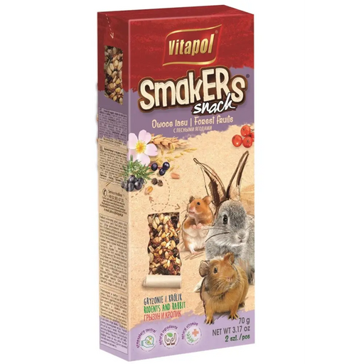 Vitapol forest fruit flasks for rodents - 2 pcs. - 90 g - DelicaciesDMZ-PRZ<<<For small animalsDMZ<<<ActionPL