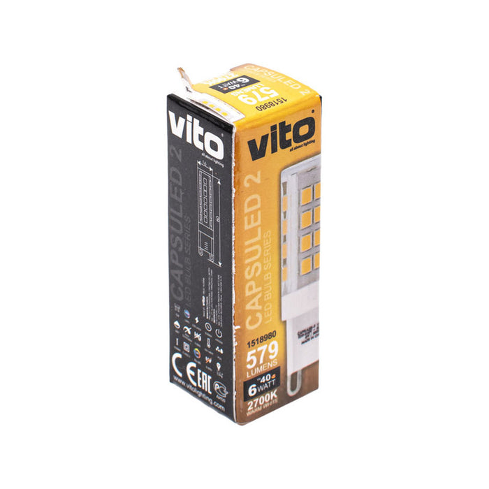 LED CAPSULE G9 6W 2700K 579LM VITO