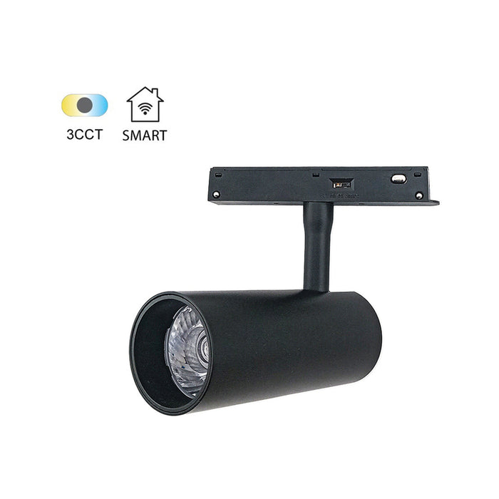 LED SPOT 12W 3000K-6000K FOR MAGNETIC RAIL MOUNTING BLACK VITO