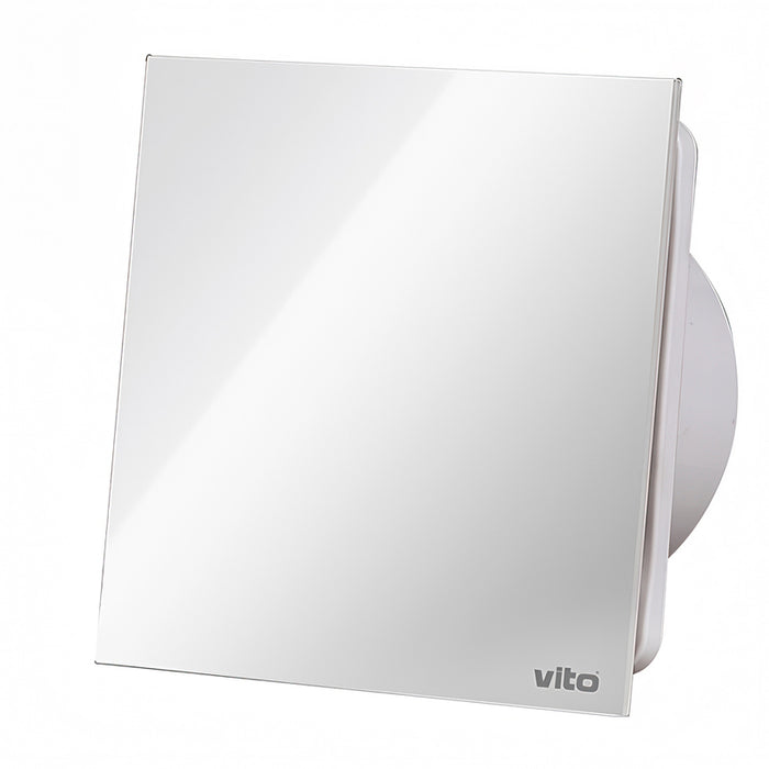 BATHROOM FAN VITO 100 GLASS WHITE