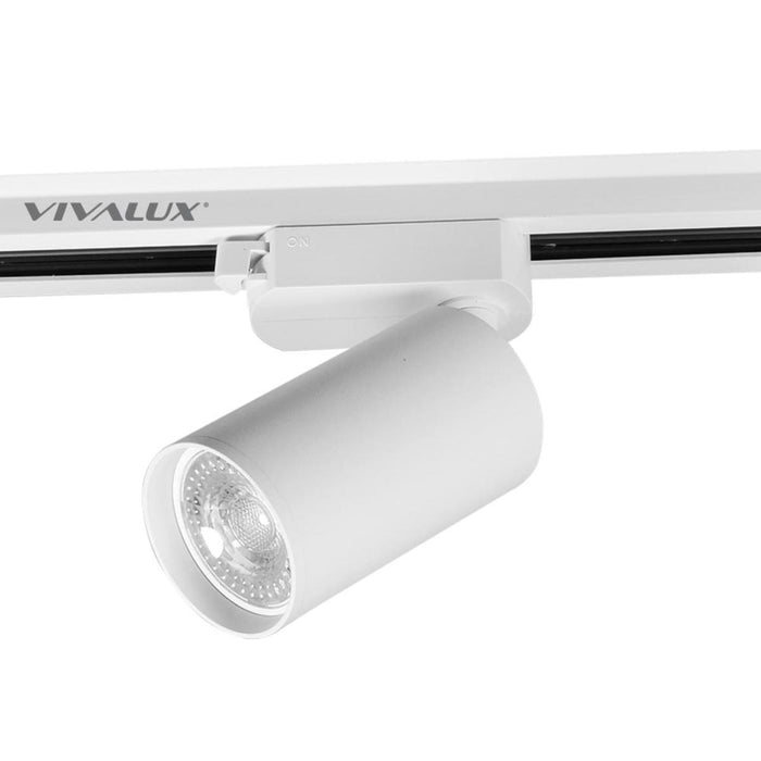TRACK SPOT GU10 90MM WHITE VIVALUX LUX