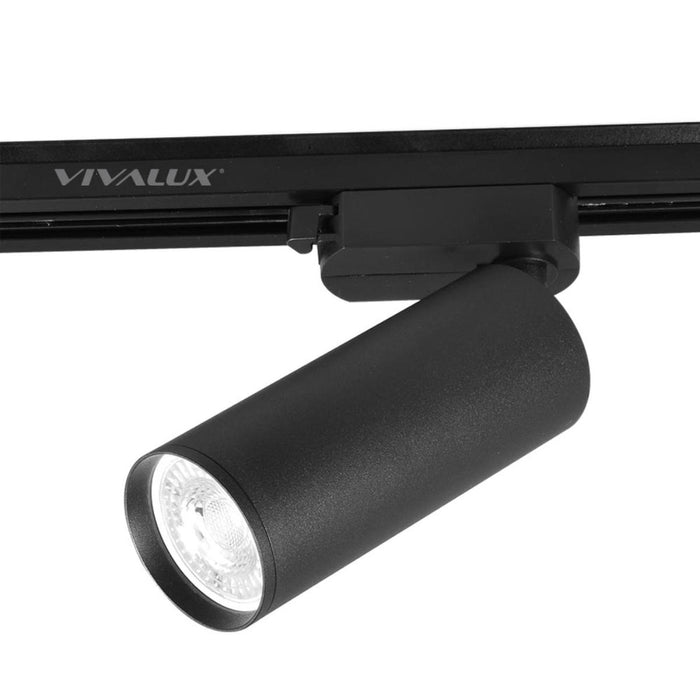 TRACK SPOT GU10 130MM BLACK VIVALUX LUX