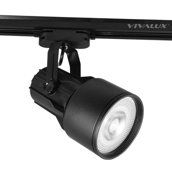 RAIL SPOT E27 BLACK VIVALUX TECHNO