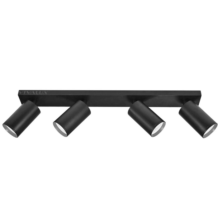 LINEAR SPOT 4XGU10 IP20 BLACK VIVALUX LUX