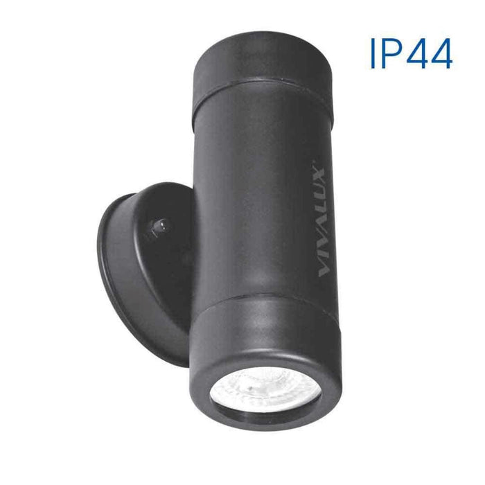 DOUBLE FACADE APPLIQUE NAVARA 2XGU10 BLACK