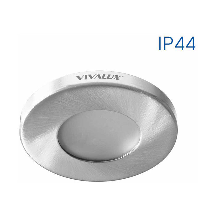 MOON CIRCLE MOISTURE PROTECTED NICKEL MAT SL100 Ф86MM IP44 VIVALUX ADA