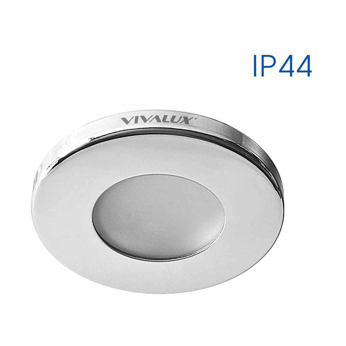 MOON CIRCLE MOISTURE PROTECTED CHROME SL100 Ф86MM IP44 VIVALUX ADA