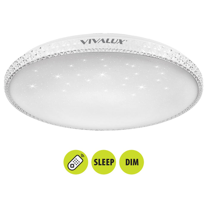 LED CEILING LAMP 3000-6500K 60W DIM STARRY SKY REMOTE VIVALUX HERA