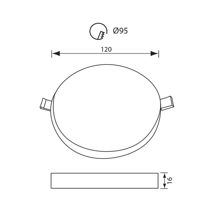 LED PANEL CIRCLE 18W F120 4000K 1800LM VIVALUX RONDO