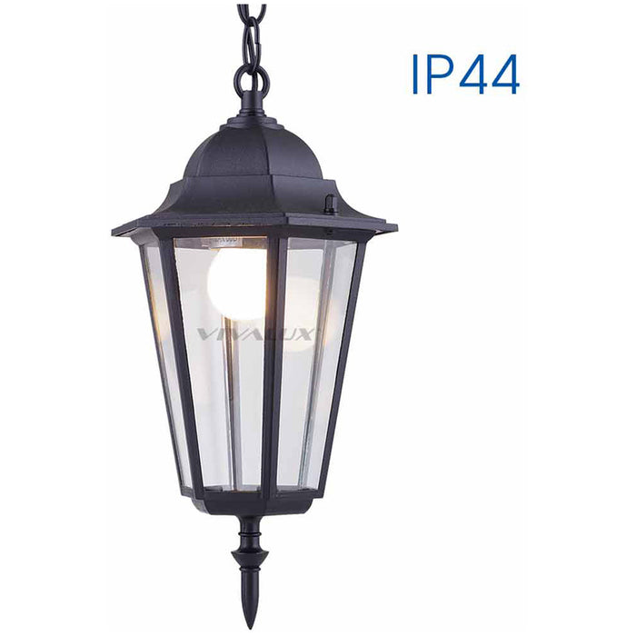 GARDEN HANGING LANTERN BLACK E27 VIVALUX MARIBOR