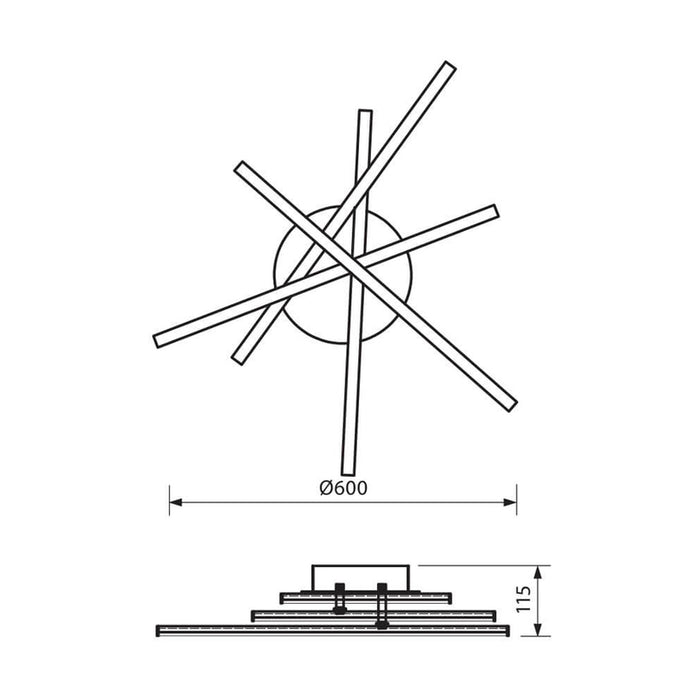 LED LAMP 35W 4000K 2165LM 60X60X11.5 CM VIVALUX MATRIX
