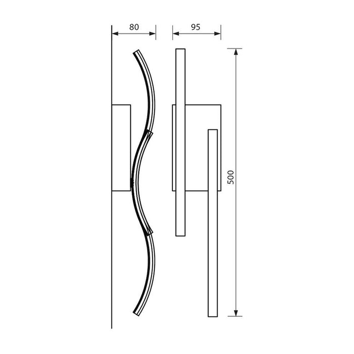 LED CEILING WAVE 14W 700LM 4000 VIVALUX