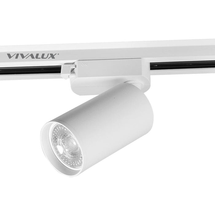 TRACK SPOT GU10 90MM WHITE VIVALUX LUX