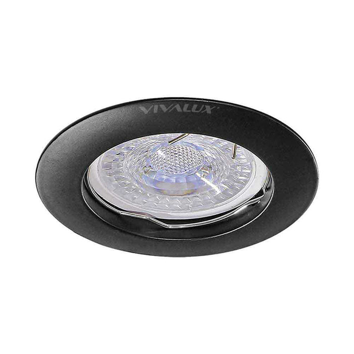 BUILT-IN MOON STATIONARY BLACK VIVALUX RING