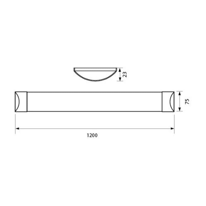 LED LINEAR FLUID 36W 6400K 120CM VIVALUX FLAT